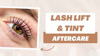 How To Look After Your Lashes AFTER a Lash Lift & Tint At Home | Lash Lift Aftercare