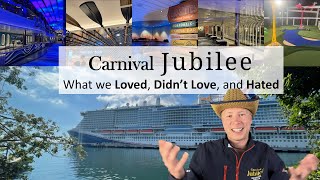 Carnival Jubilee Full Review: What we Loved, Didn't Love, and Hated