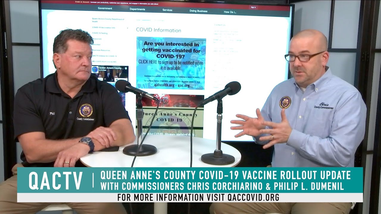 Queen Anne's County Vaccine Rollout Update with Commissioners Chris