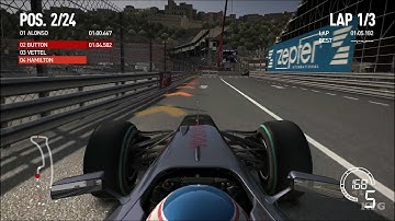 F1 2010 - Circuit de Monaco - Monte Carlo (Monaco Grand Prix) - Gameplay (PC HD) [1080p60FPS]