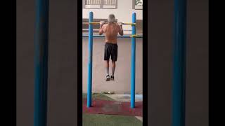20 Pull-ups finally. 52 years old and hit 20 pull-ups! Not nicest #pullups #gym #motivation