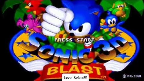 How to get level select in Sonic 3D Blast (Gen/MD)