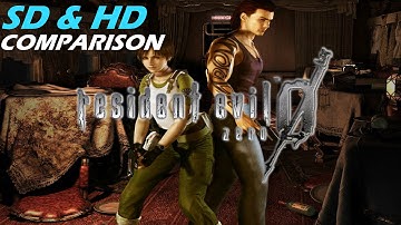 Resident Evil 0 HD Remaster - SD Vs. HD Comparison [1080p 60fps]