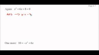 210 and 240 6 2 Solving Quadratic Equations by Graphing