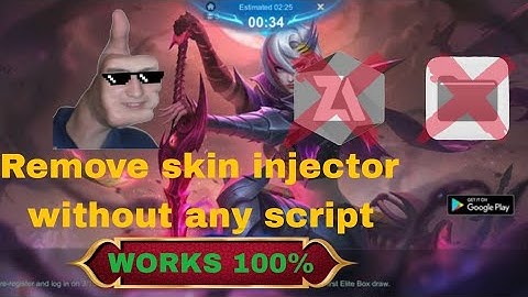 Easiest way to remove skin injector without any script. Works 💯%