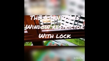 Hidden UPVC window restrictor with lock installed in HDB BTO