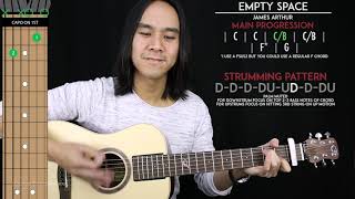 Empty Space Guitar Cover Acoustic - James Arthur  🎸 |Tabs + Chords|