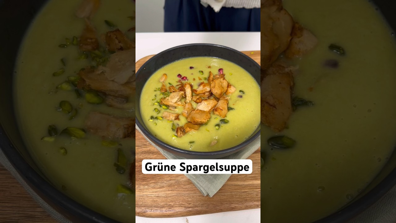 Grüne Spargel Cremesuppe 💚 gesund und vegan kochen - YouTube Grüne Spargel Cremesuppe 💚 gesund und vegan kochen - YouTube