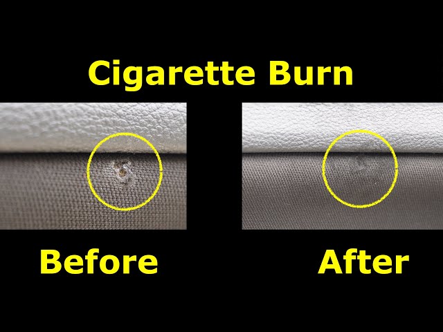 How to Fix a hole or repair a Cigarette Burn in car upholstery, fabric or  cloth 