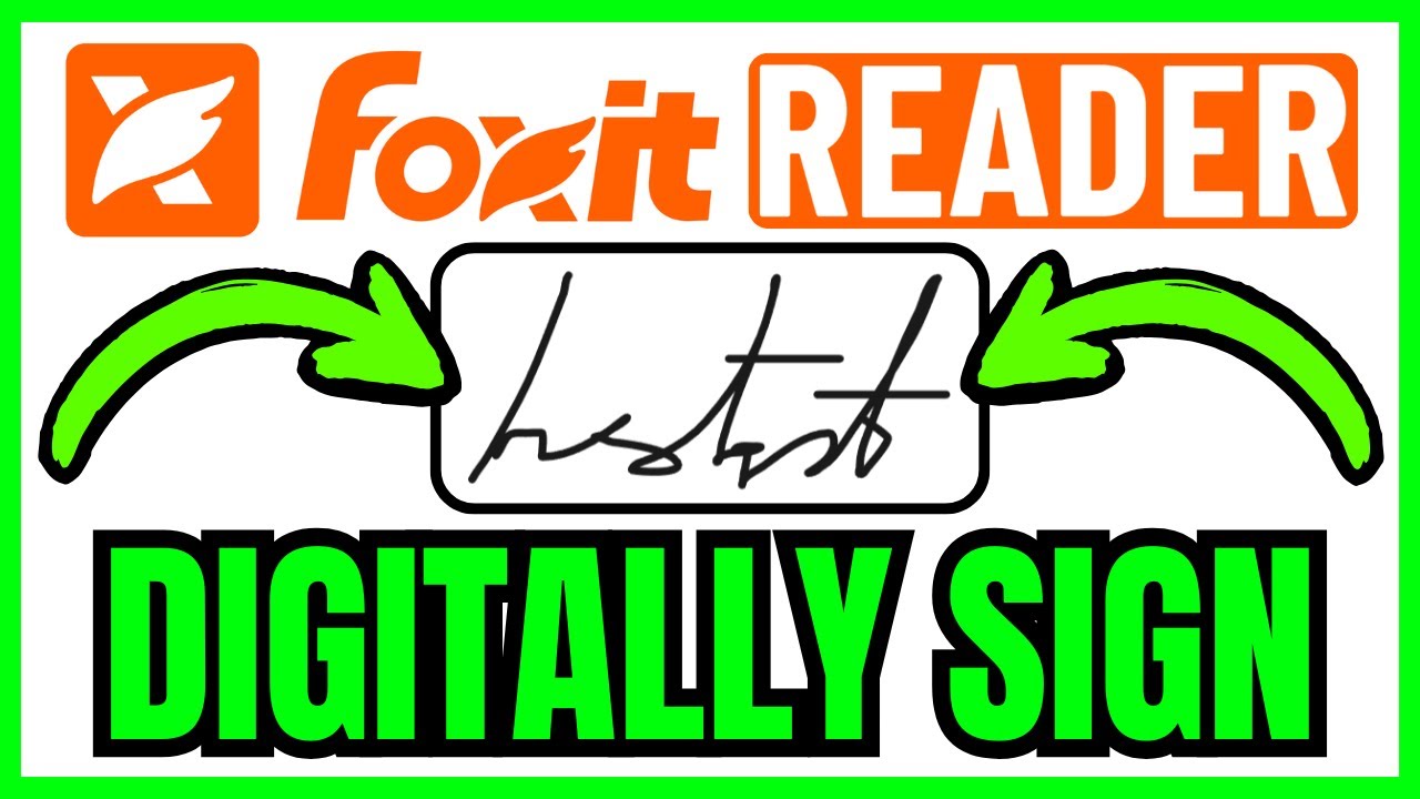 How To ADD A Digital Signature In Foxit Reader (QUICK & EASY) 2026