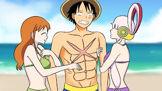 《 One Piece 》:: Touching Luffy's abs | Fan Animation