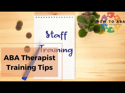 ABA Therapist Training Tips - YouTube