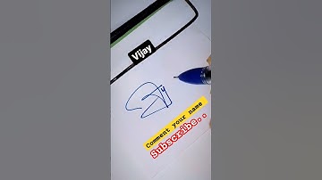 Vijay unique signature style #viral #signature #comment #subscribe