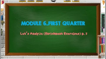 MATH 8 MODULE 6 LESSON 1 LET