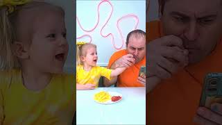 Dad bites baby’s gumball finger 🤣👧🏻❤️✅🌈