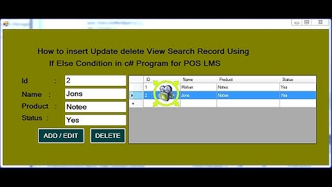 C# Tutorial for Product Insert Update Delete View Search in inventory management system (POS) Part-6