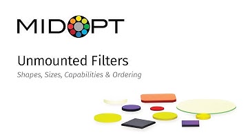 MidOpt® Unmounted Filters | Flexible Optical Solutions for Machine Vision