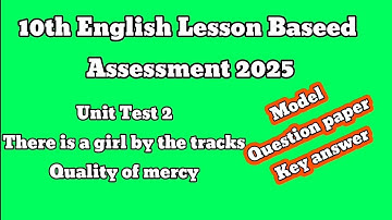 10th English unit test 2 question paper with answers 2025. 10th English Unit test 2 @learneasilyhub 