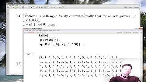 Mathematica Tutorial 6 - Prime numbers