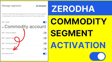How to Activate MCX in Zerodha Kite? | Zerodha Commodity Trading Activation