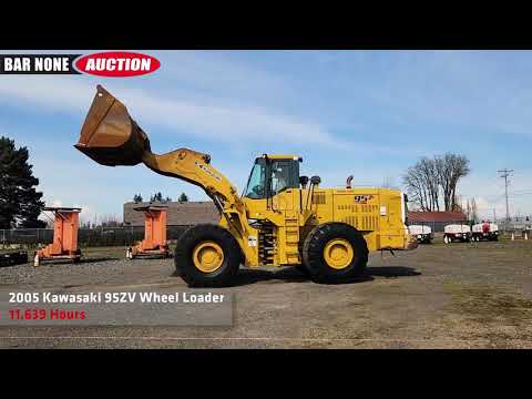 2005 Kawasaki 95ZV Wheel Loader - YouTube