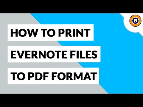 How to Print Evernote to PDF File Extension | Change ENEX to PDF | Bulk Export Evernote to PDF