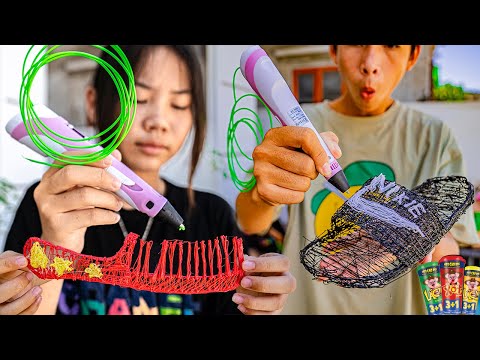 Thái Chuối | Thiết Kế Đồ Dùng Từ Bút 3D  – Vẽ Gì Mua – Xúc Xích Heo Cao Bồi Mới