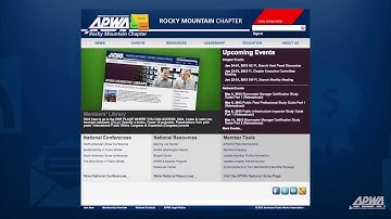 Create a content page for your APWA Chapter Website Template