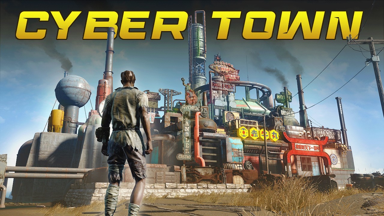 I Built a Cyberpunk Town in Fallout 4