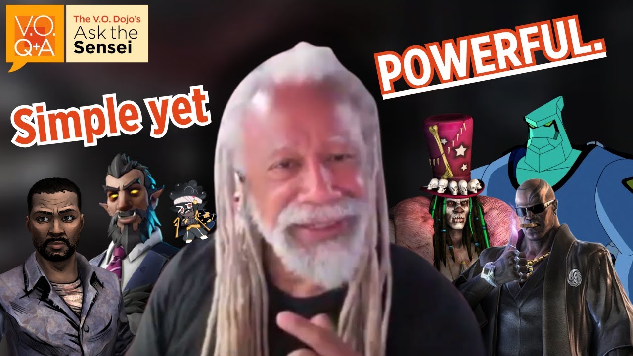 This one VO tip will instantly level up your character work | Ask the Sensei with Dave Fennoy