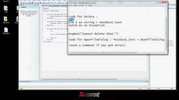 Visual Basic 2008 - File Deleter