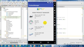 Bài tập thực hành Android - Bài 12 (Custom ListView ArrayAdapter - Product Manager)