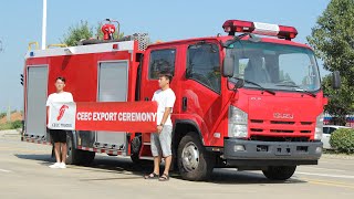 Where to buy ISUZU NPR foam fire truck - CEEC TRUCKS