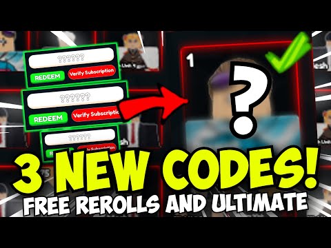 3 New Codes (FREE REROLLS!), REROLL QUEST RESET! & NEW ULTIMATE CODE UNIT!