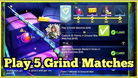 Call Of Duty Mobile Play 5 Grind Matches Task Complete