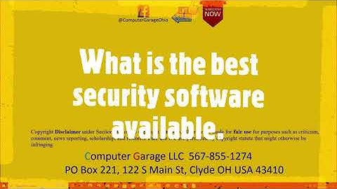The Best Security Software