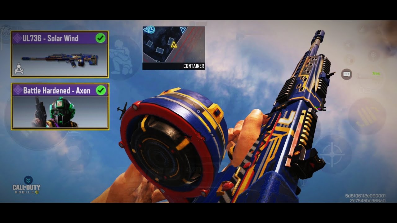 [60 FPS MAX GFX] UL736 - SOLAR WIND GAMEPLAY | BATTLE HARDENED - AXON GAMEPLAY | CODM