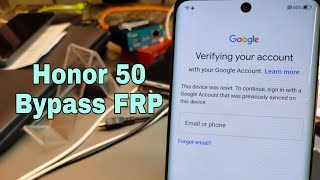 Honor 50 (NTH-NX9). Remove Google Account, Bypass FRP. One Click with Sigmakey.
