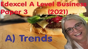Edexcel A Level Business Paper 3 (2021) Investigating business in a competitive environment A Trends