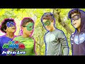 Pj masks in real life  the mirror masks  pretend play super heroes  pj masks official  kids show