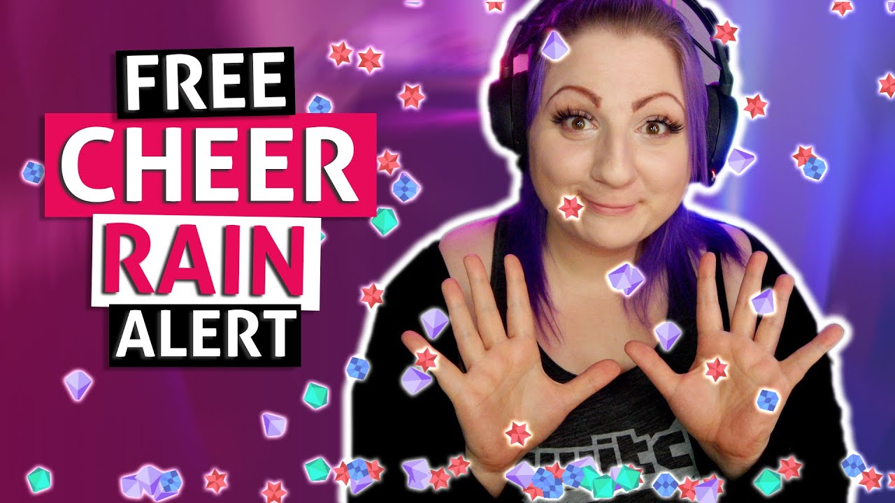Free Cheer Rain Alert With 5 Variations For Twitch Youtube