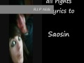 Saosin Fireflies With Lyrics mp3