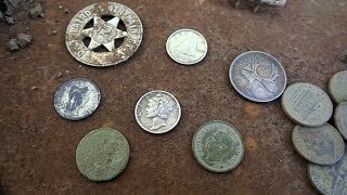 Metal Detecting!  Found Unmarked Grave Stones and Colonial Shoe Buckle. | Nugget Noggin