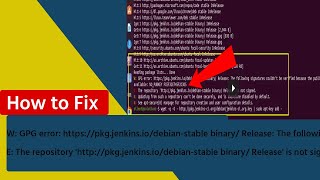 W GPG error The following signatures couldn't be verified because the public key is not available