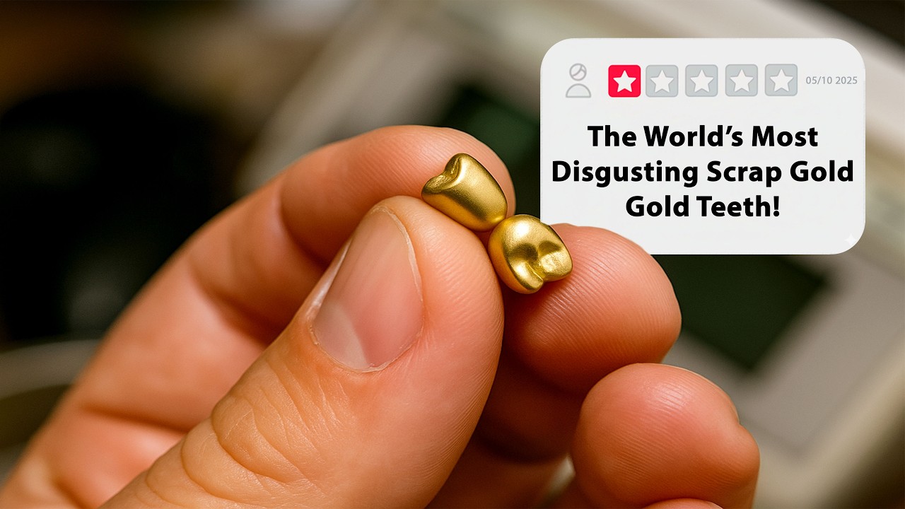 Самые отвратительные в мире золотые зубы из лома золота!