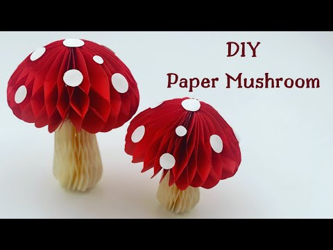 DIY PAPER MUSHROOM/ Paper Crafts For School / Paper Craft / Easy kids craft ideas/ paper Mushroom 3D