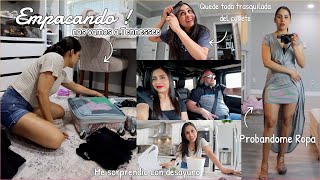 EMPACANDO | escogiendo Ropa para el Viaje✈️ + Nos fuimos de Fiesta, Quede toda Trasquilada💇🏻‍♀️😵‍💫