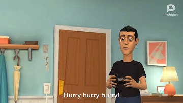 Kid crying over game (warhawk) Made In Plotagon Part 6 To 8