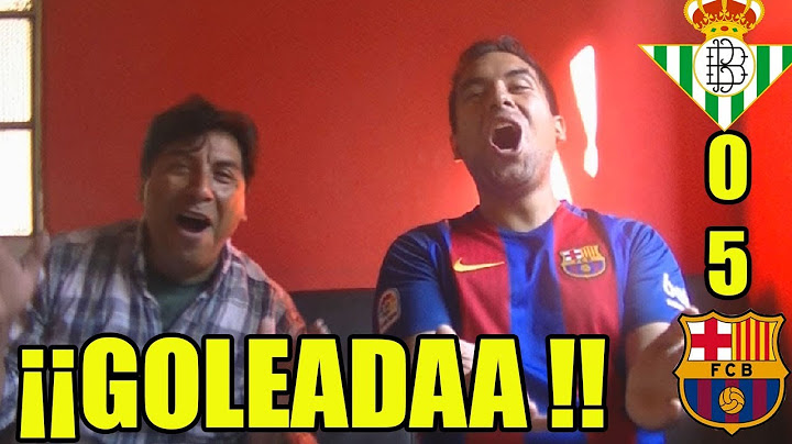 REACCIONES DE UN HINCHA  BETIS 0 BARCELONA 5 21/01/2018