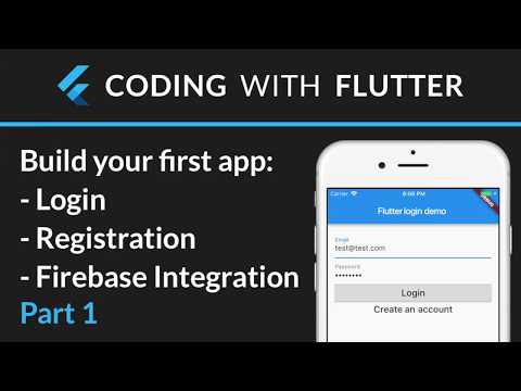 Flutter &amp; Firebase Auth 01 - Intro + Create a new app + Stateless &amp; stateful widgets